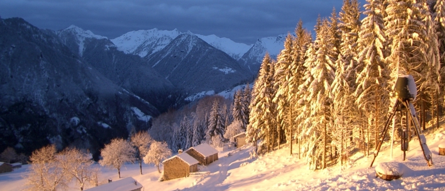 Alba dal rifugio Della Corte