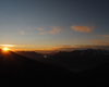 tramonto sul lago di Lugano