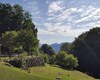 i prati appena falciati nei pressi del rifugio