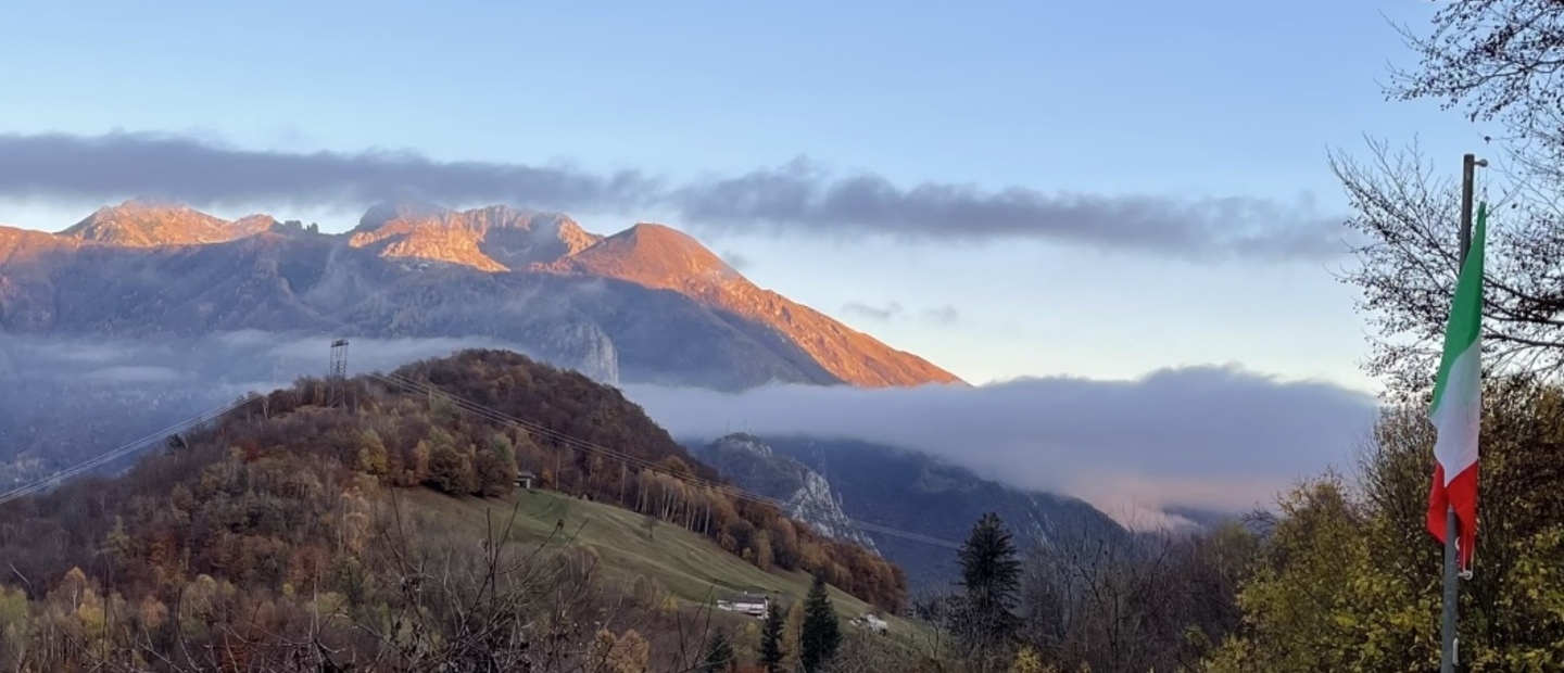 La vista al Rifugio Riva