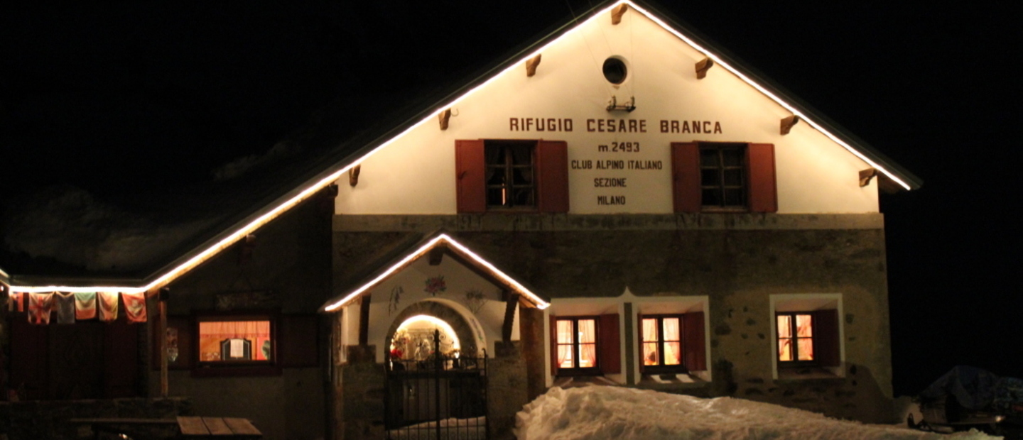 Rifugio Branca di notte