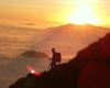 tramonto lungo il sentiero che porta al rifugio