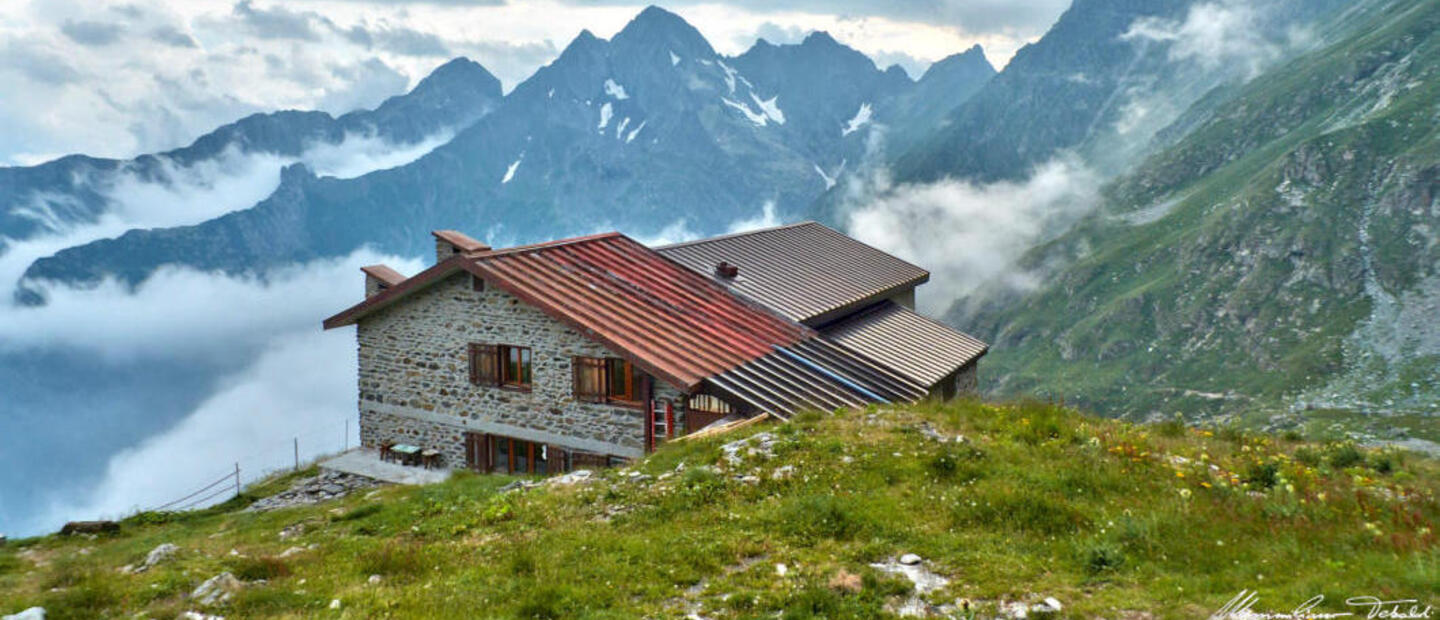 Vista verso i Diavoli con nuvole