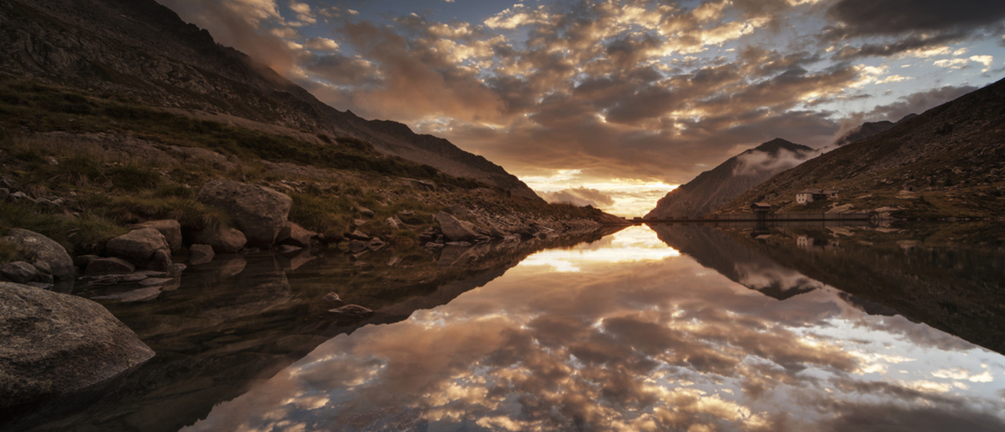 Tramonto alla diga del Miller