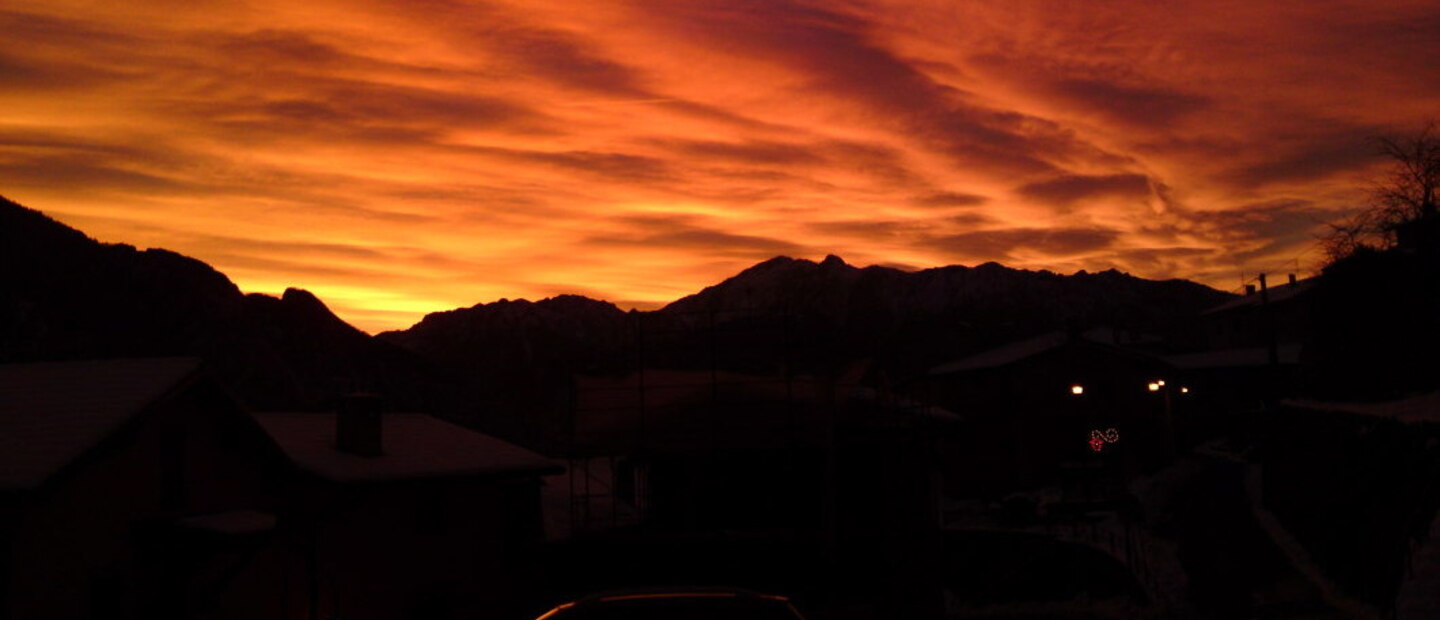 tramonto  al rifugio Valle del Drago