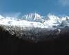 Panorama che si apre davanti al rifugio, innevato da novembre a maggio normalmente