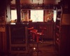 La zona bar del rifugio