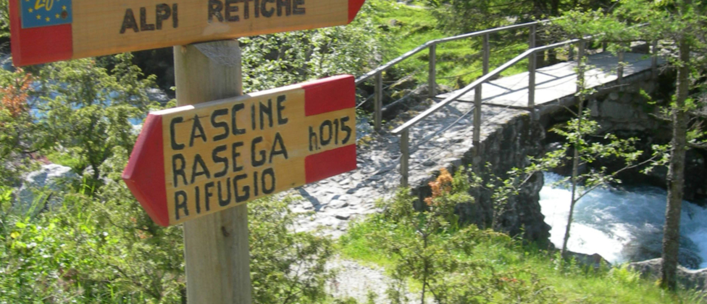 sentiero per rifugio casera