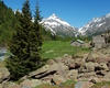 Panorama cime attorno rifugio Ventina