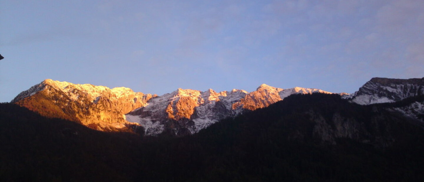 panorama dal rifugio valle del drago