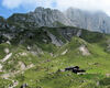 panoramica del rifugio  Rino Olmo in estate