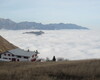 Il rifugio sopra un mare di nebbia