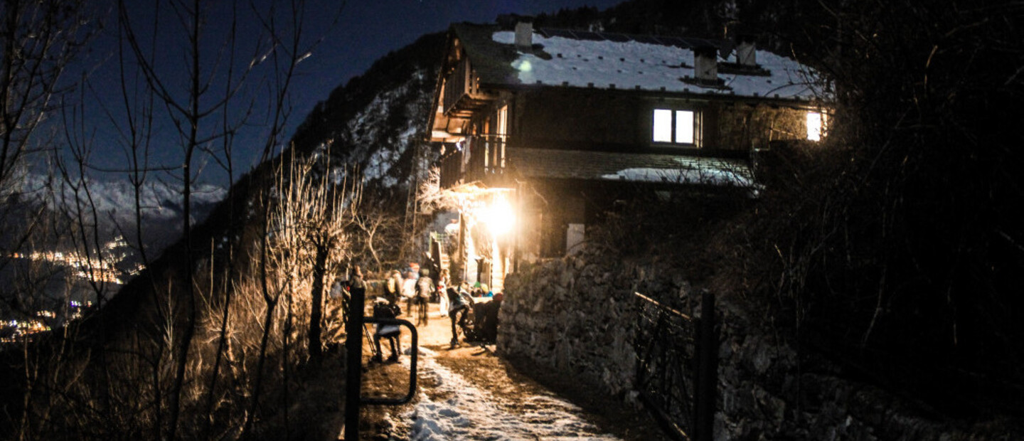 Rifugio Frasnedo di notte