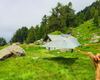 Tenda sospesa su slackline